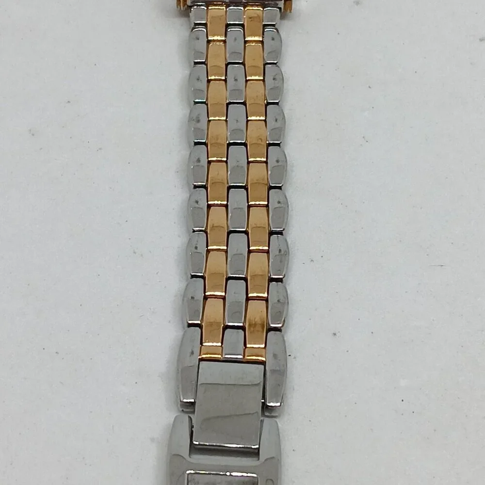 Anne Klein 12/2303 Women's 32mm Rose Gold/Silver Tone Crystal Accent Watch